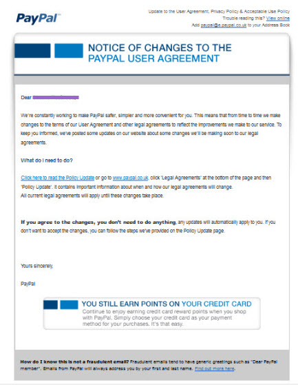 Phishing Scam - be aware