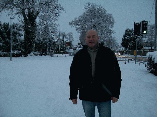 Mark Jerram in the snow (6th Jan 2010)
